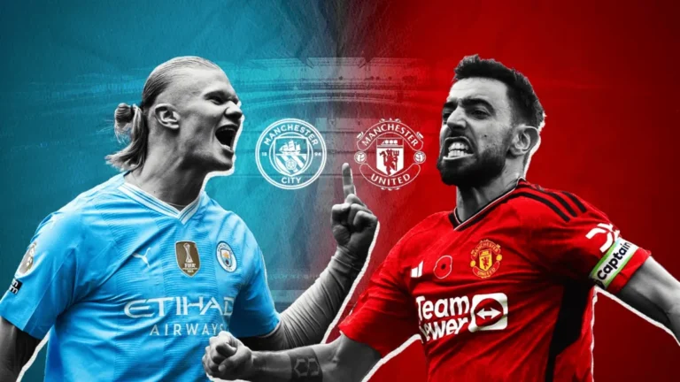 Duel Manchester City vs Manchester United pada Derby Manchester 17 Januari 2026