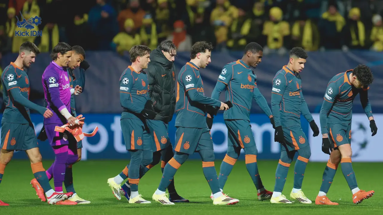 Pemain Inter Milan kecewa usai tersingkir dari Liga Champions 2026 oleh Bodo/Glimt - Analisis eksklusif KickIDN
