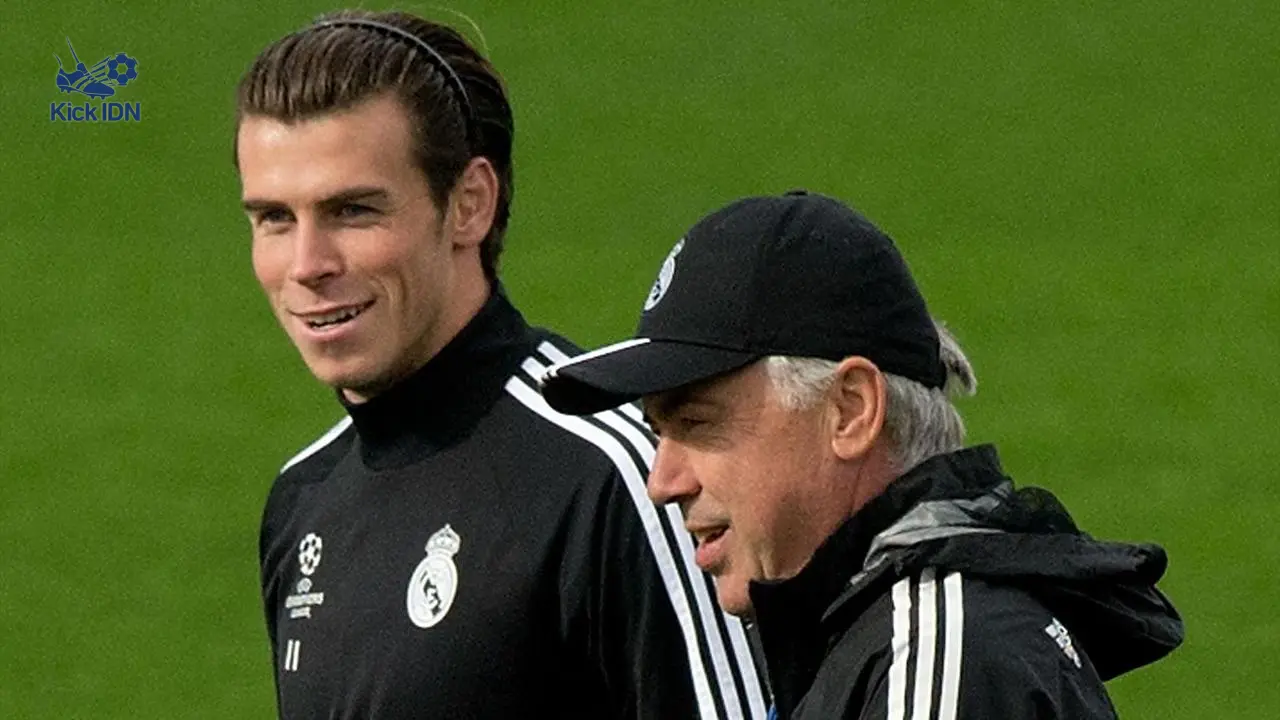 Gareth Bale dan Carlo Ancelotti saat bersama di Real Madrid, Bale rekomendasikan Ancelotti sebagai pelatih Manchester United