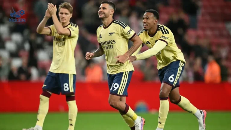 Pemain Arsenal merayakan kemenangan 2-0 atas Sunderland di Liga Inggris 2026/2027